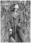 Wenda Parkinson con abrigo de tweed escocés, de Aquascutum, Vo